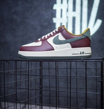 image, NIKEE AIRFORCE 1 DARK TEAM RED VINTAGE GREEN