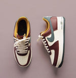 image, NIKEE AIRFORCE 1 DARK TEAM RED VINTAGE GREEN