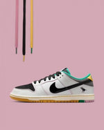 image, Nikee Sb Dunk Low Pro X CSEF White And Black