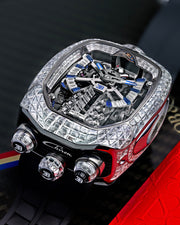 Limited Edition Jacob & Co. Bugatti Chiron Tourbillon Baguette watch