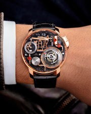 Limited Edition Jacob & Co. Oil Pump Tourbillon Automaton wristwatch in rose gold Watch