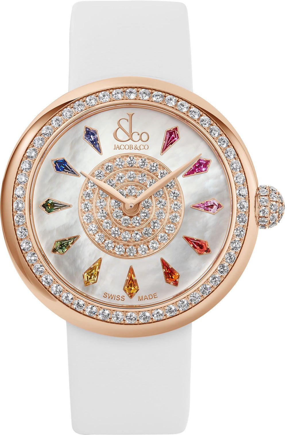 Jacob & Co. Brilliant One Row Rose Gold 38 mm