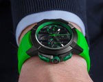 image, Jacob &amp; Co. Epic X Chrono 44 mm - Black Titanium - Green Inner Ring
