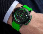 image, Jacob &amp; Co. Epic X Chrono 44 mm - Black Titanium - Green Inner Ring
