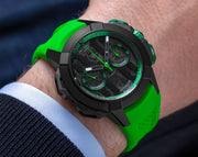 Jacob & Co. Epic X Chrono 44 mm - Black Titanium - Green Inner Ring