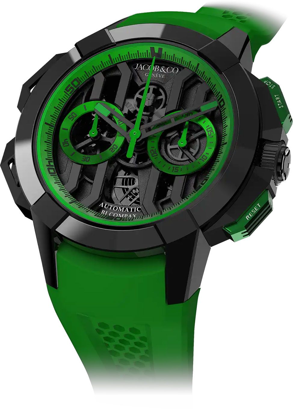 Jacob & Co. Epic X Chrono 44 mm - Black Titanium (Green)