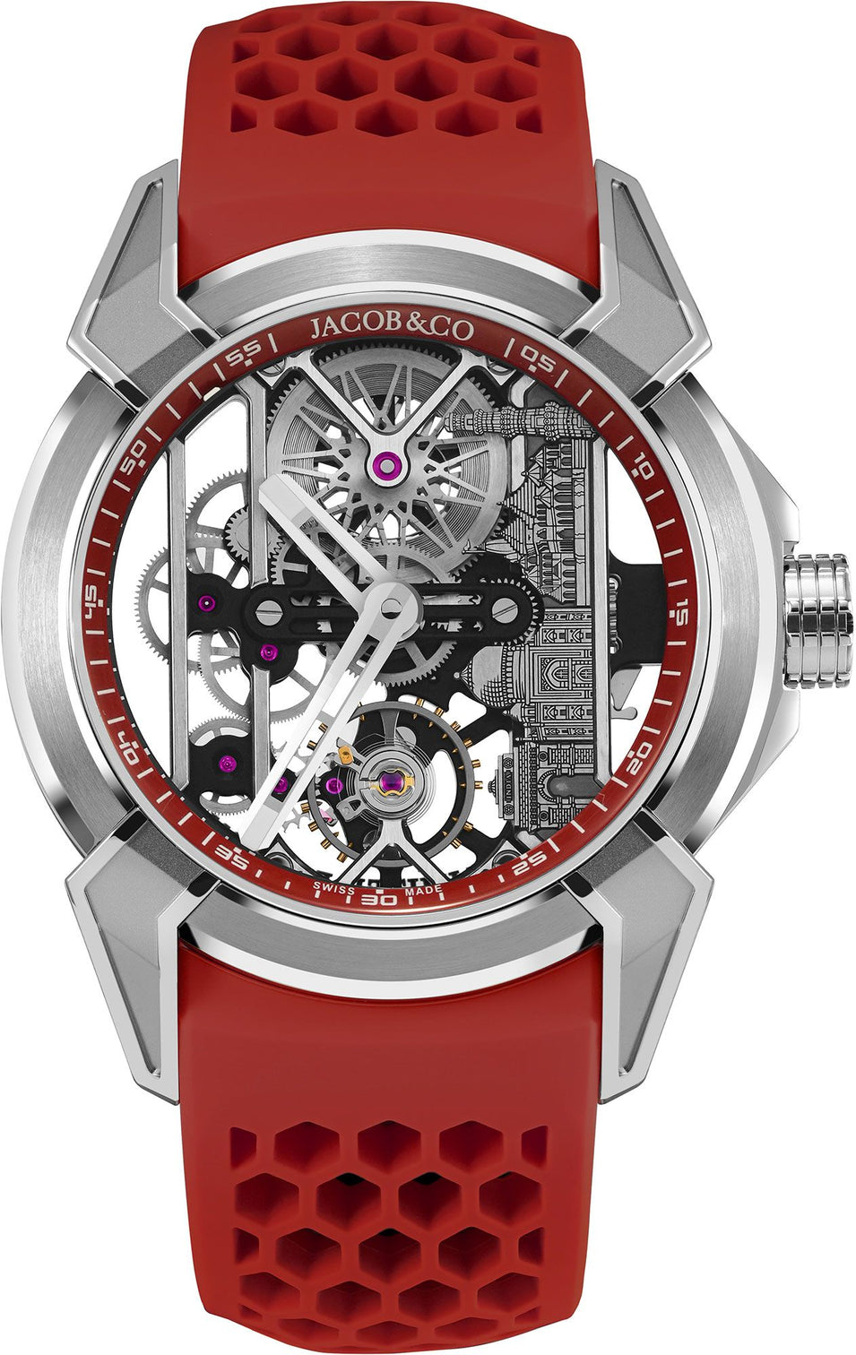 Jacob & Co. Epic X Titanium Red Neoralithe Inner Ring (Wonders of India Edition)